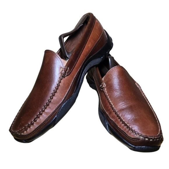 Allen Edmonds 71804 Boulder Brown Leather Driving Loafers Moccasin Mens Size 8.5 - Picture 2 of 7